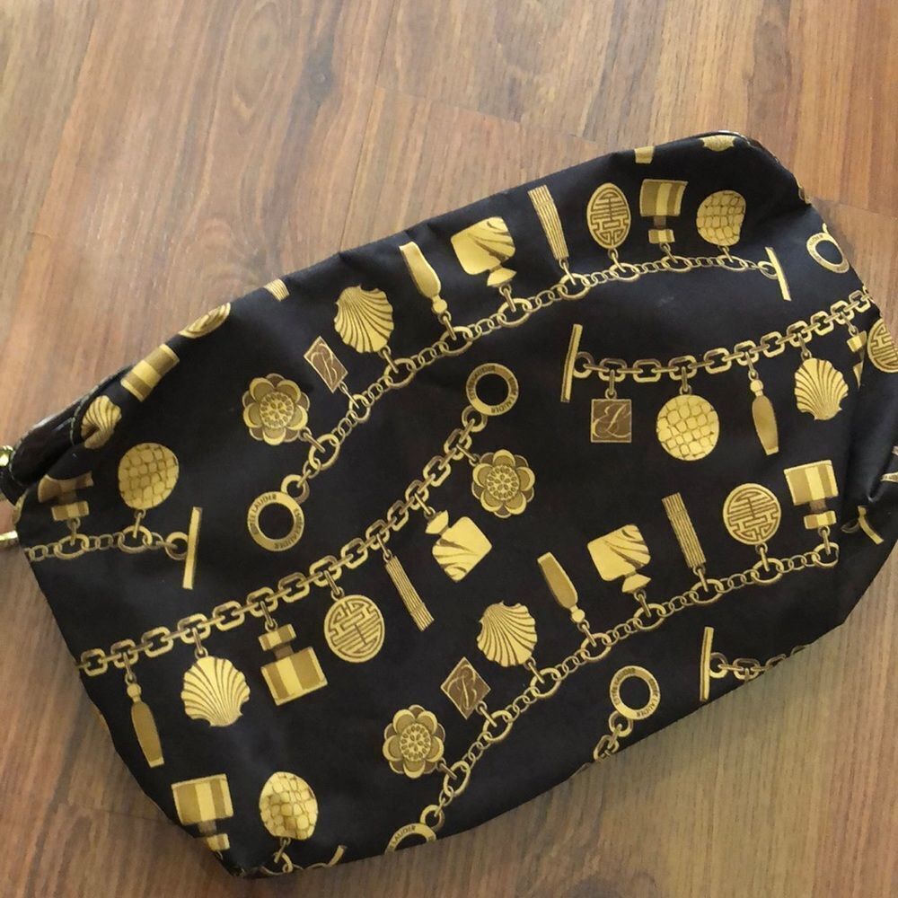 Estee Lauder jewel bracelet print make up bag case